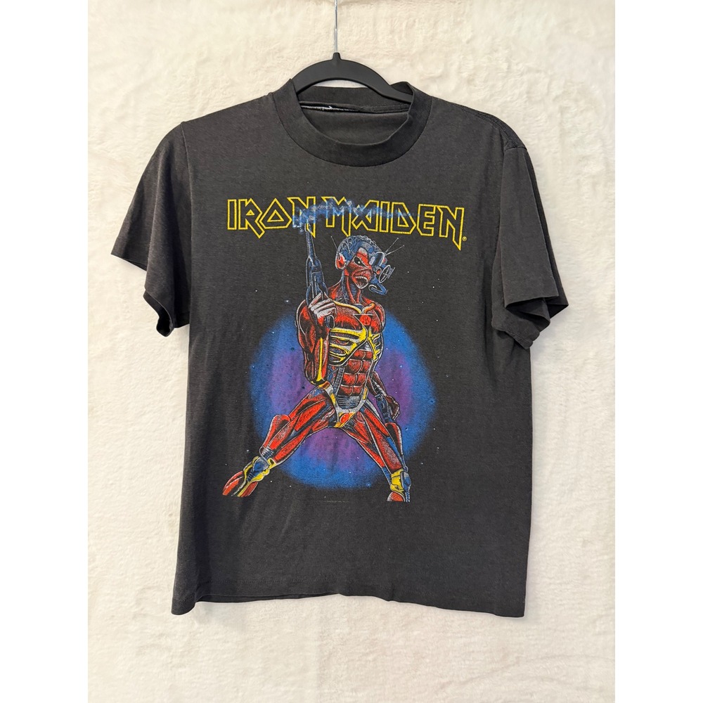 Vintage 1987 Iron Maiden Somewhere on Tour T-Shirt – tag removed